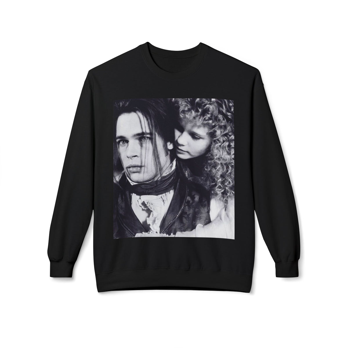 Vampire Romance Fleece Crewneck Sweatshirt, Cozy Sweatshirt, Gothic Fashion