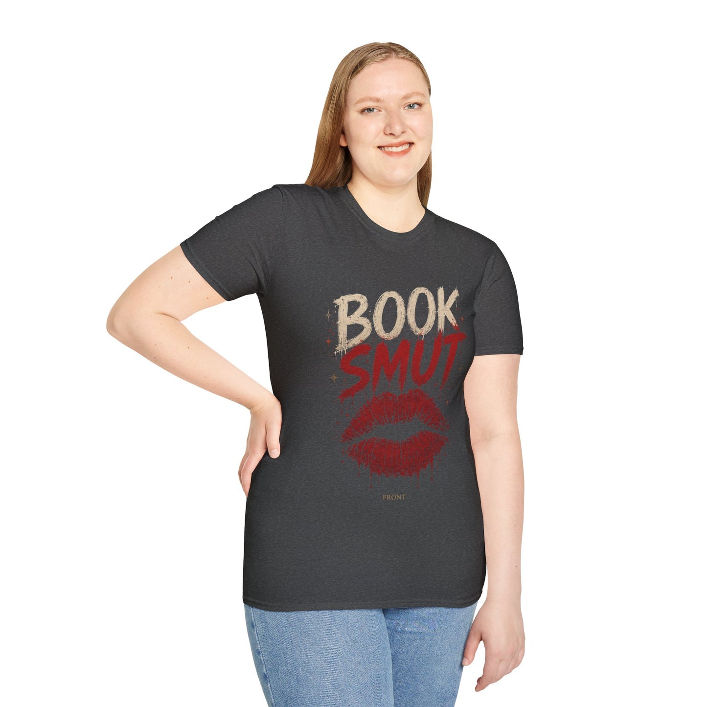 Book Smug  Lettering Tee  – Dark Romance Reader Aesthetic