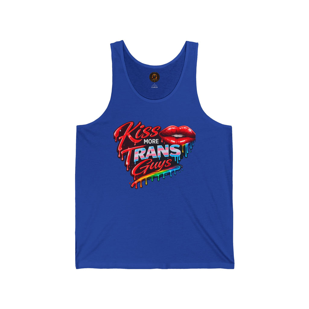 Kiss More Trans Guys Rainbow Tank| Hexa Noir Pride '26