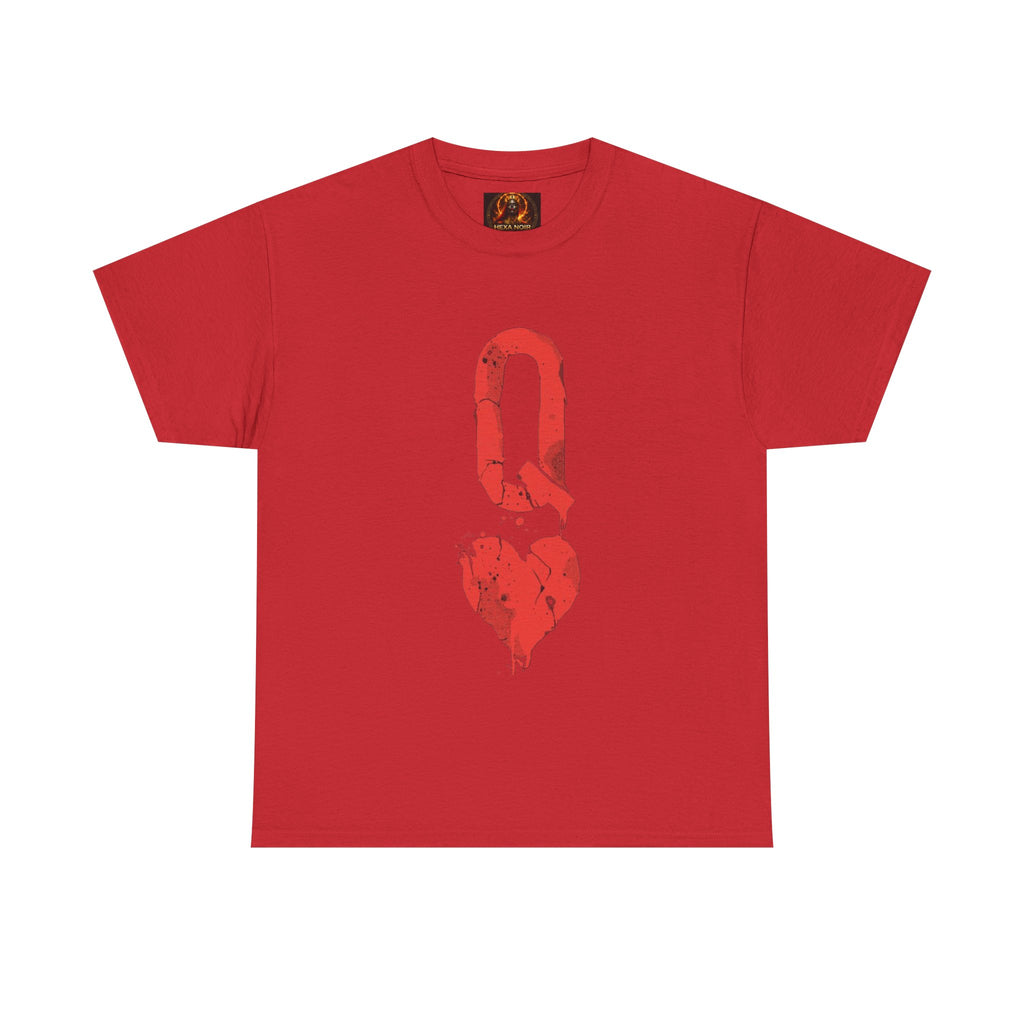 Queen of Hearts Unisex Graphic Tee — Romantic Playing Card Design