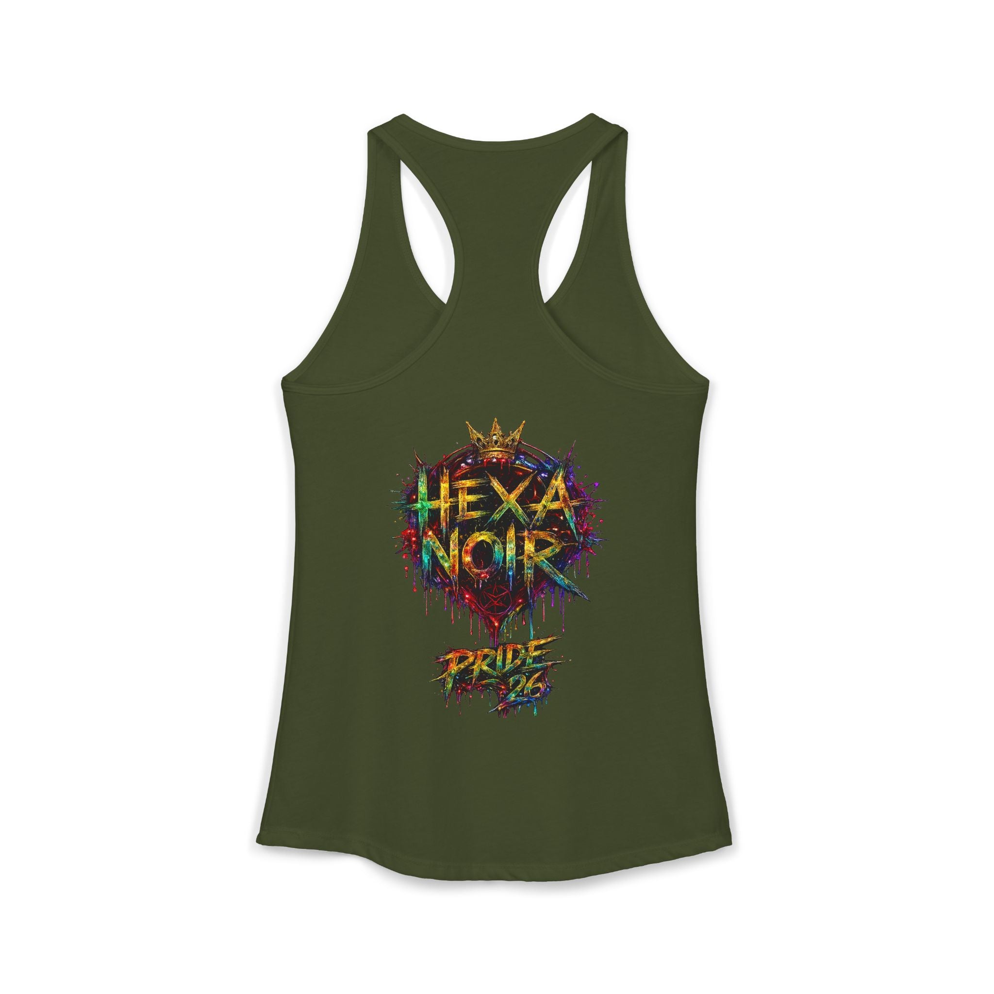 Kiss More Trans Girls Racerback Tank | Hexa Noir Pride '26 Collection