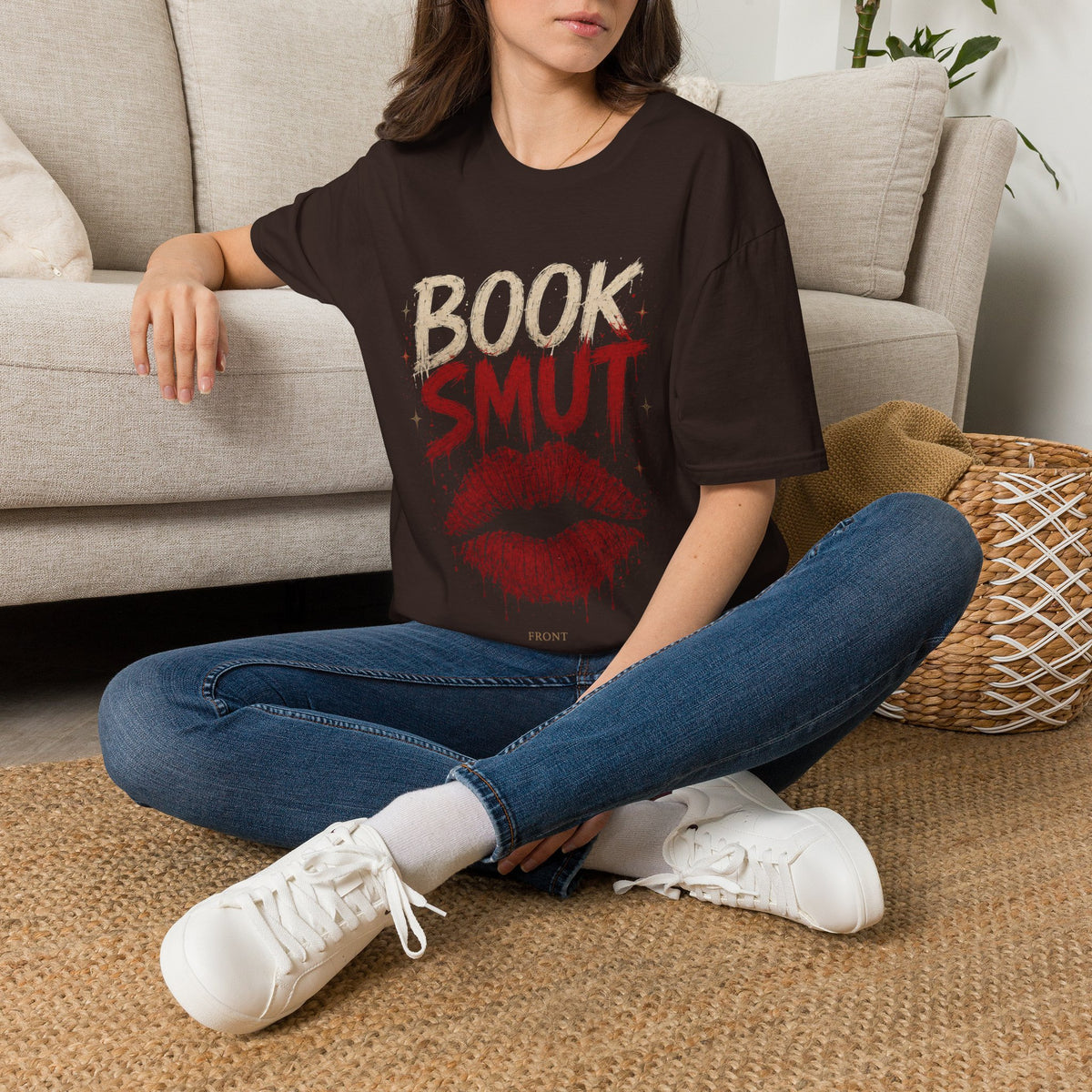 Book Smug  Lettering Tee  – Dark Romance Reader Aesthetic