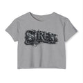 Siren Festival Crop Top — Gothic Mermaid Moon Graphic Tee