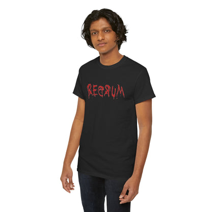 REDRUM' Design, Spooky T-Shirt, Halloween Apparel, Horror Movie Fan Gift, Unique Graphic Tee