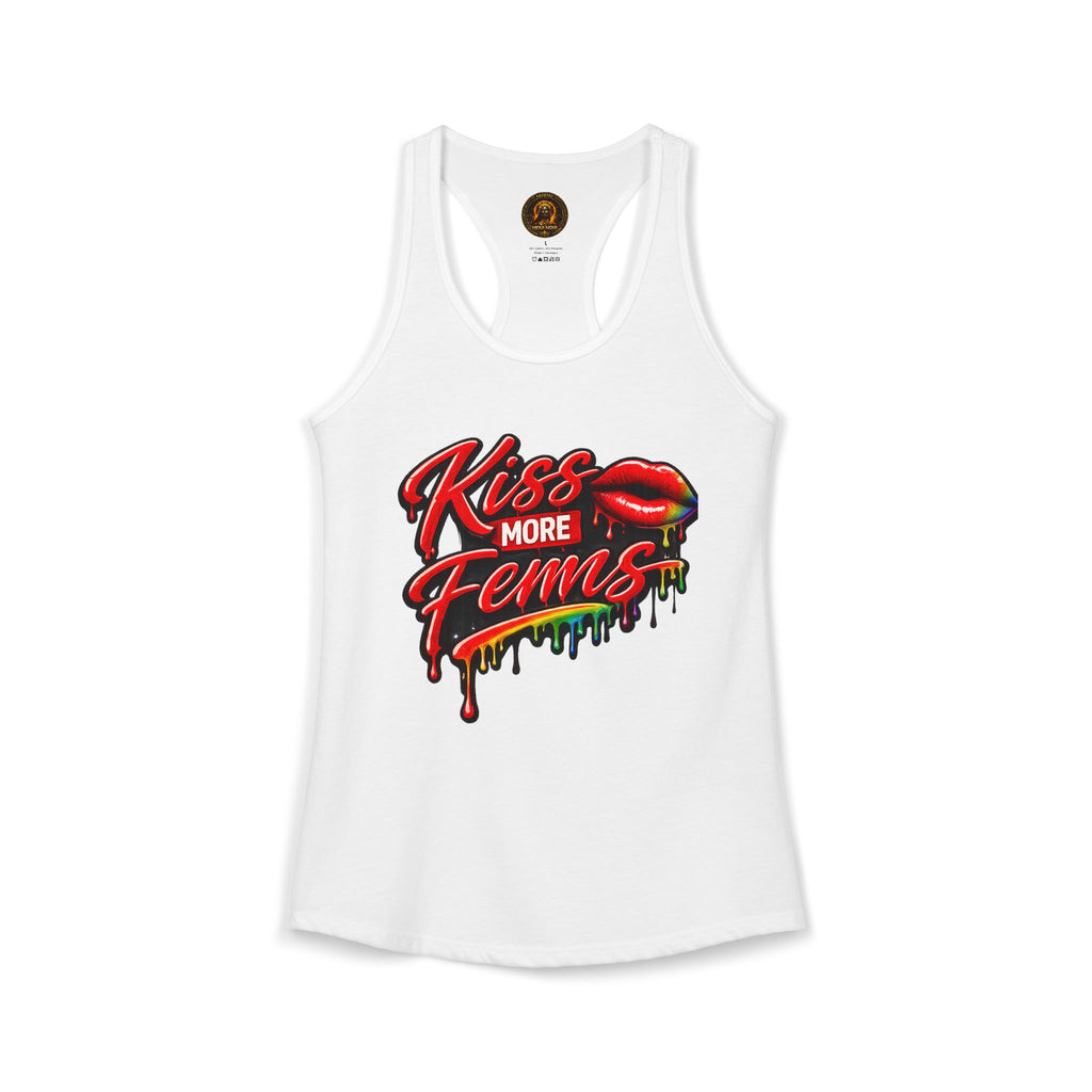Kiss More Fems Pride Racerback Tank| Hexa Noir Pride '26 Collection