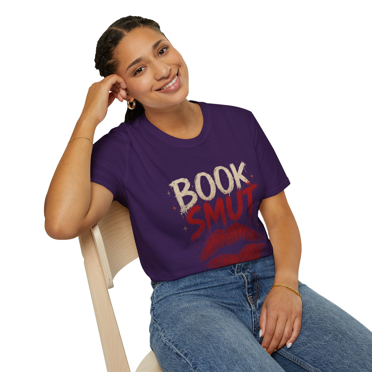 Book Smug  Lettering Tee  – Dark Romance Reader Aesthetic