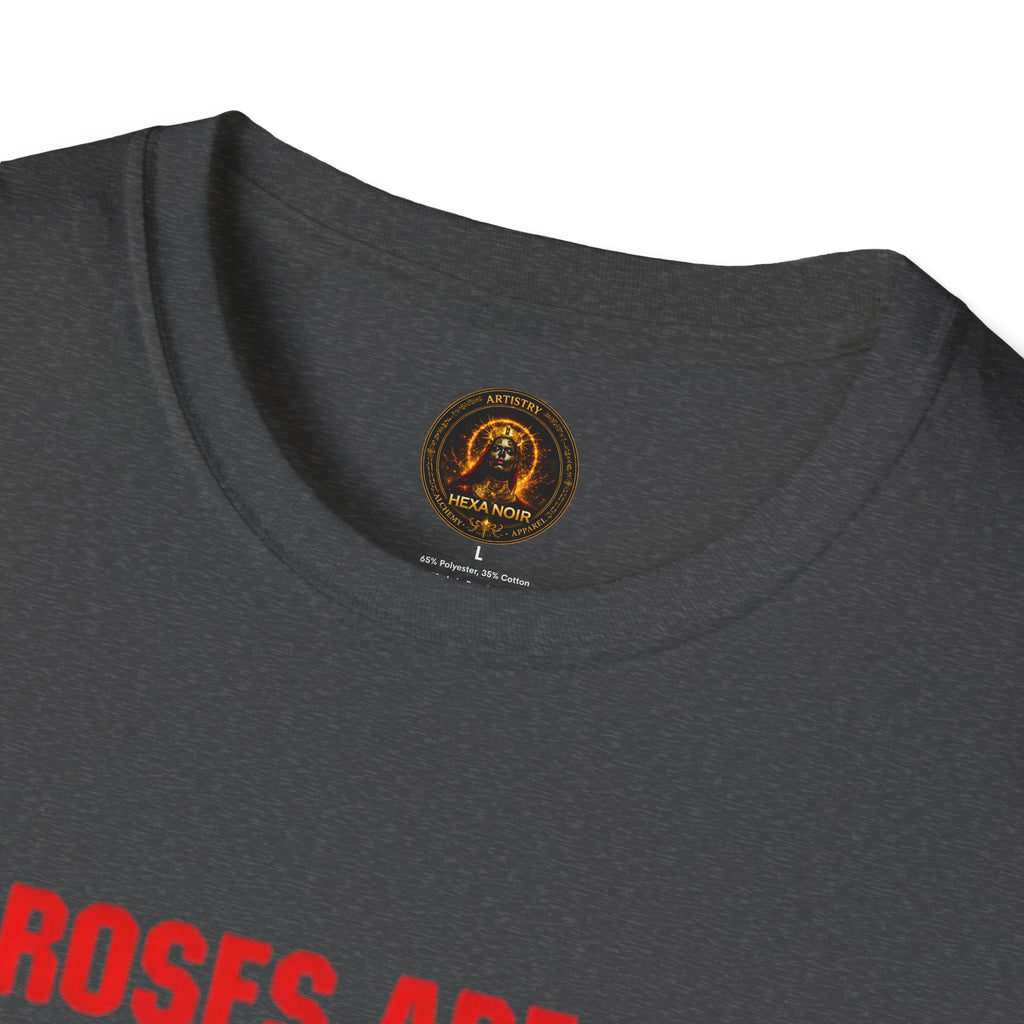 "Roses Are Red, People Are Fake" Unisex Cotton Graphic Tee