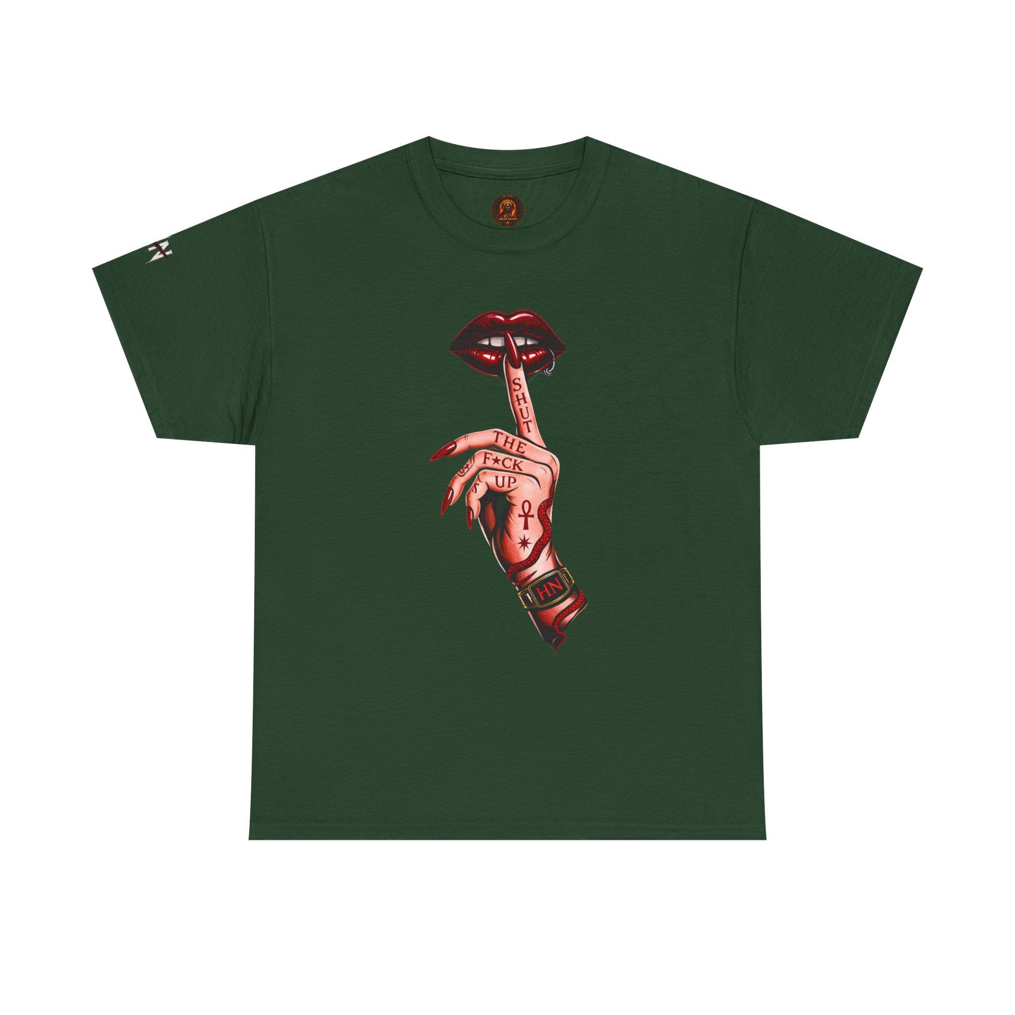 SILENCE. Unisex Statement Graphic Tee — Minimalist Dark Aesthetic
