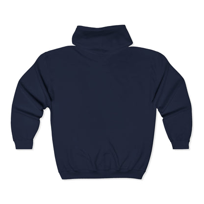 Ashe Graphic Zip Hoodie, Cozy Unisex Hooded Sweatshirt