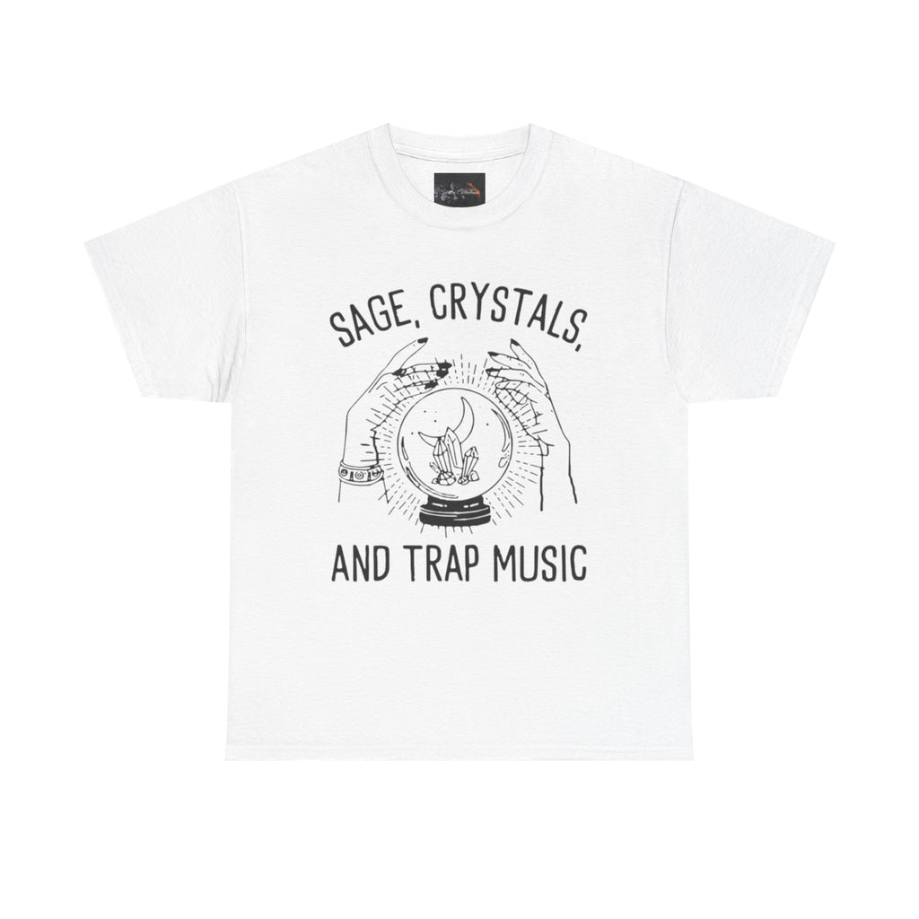 Salvia, Cristalli e Trap Music, Abbigliamento casual, Regalo per amanti della musica, Maglietta spirituale