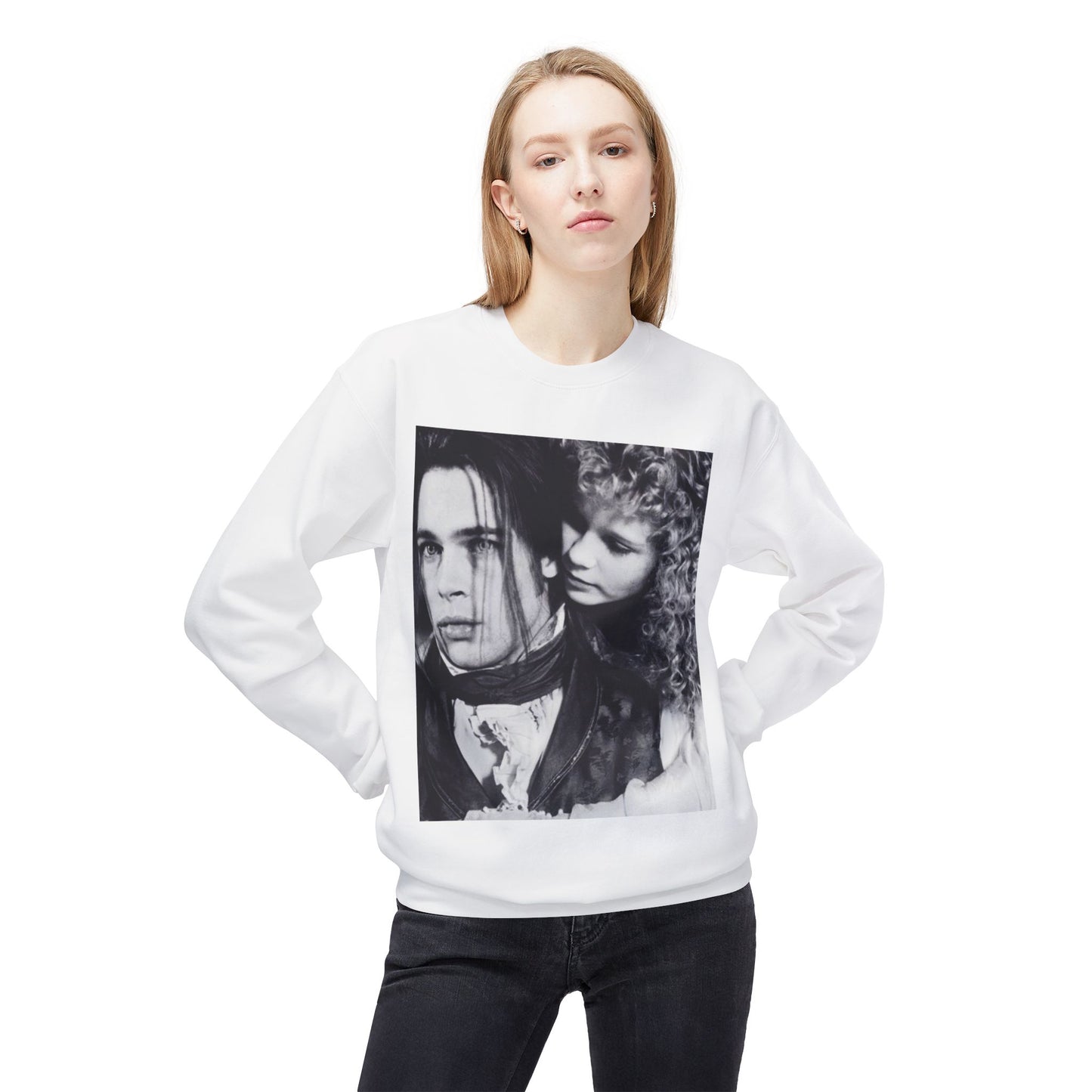 Vampire Romance Fleece Crewneck Sweatshirt, Cozy Sweatshirt, Gothic Fashion