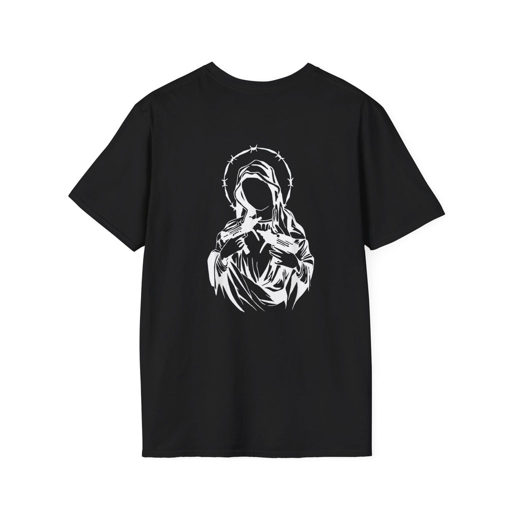 Sacred Mary Outline Minimalist Madonna T-Shirt