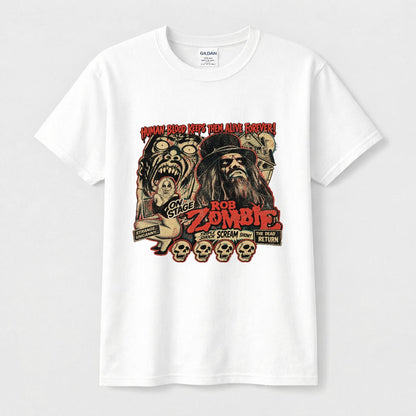 Men's Gildan 5000 DTF printed t-shirt by Hexa Noir