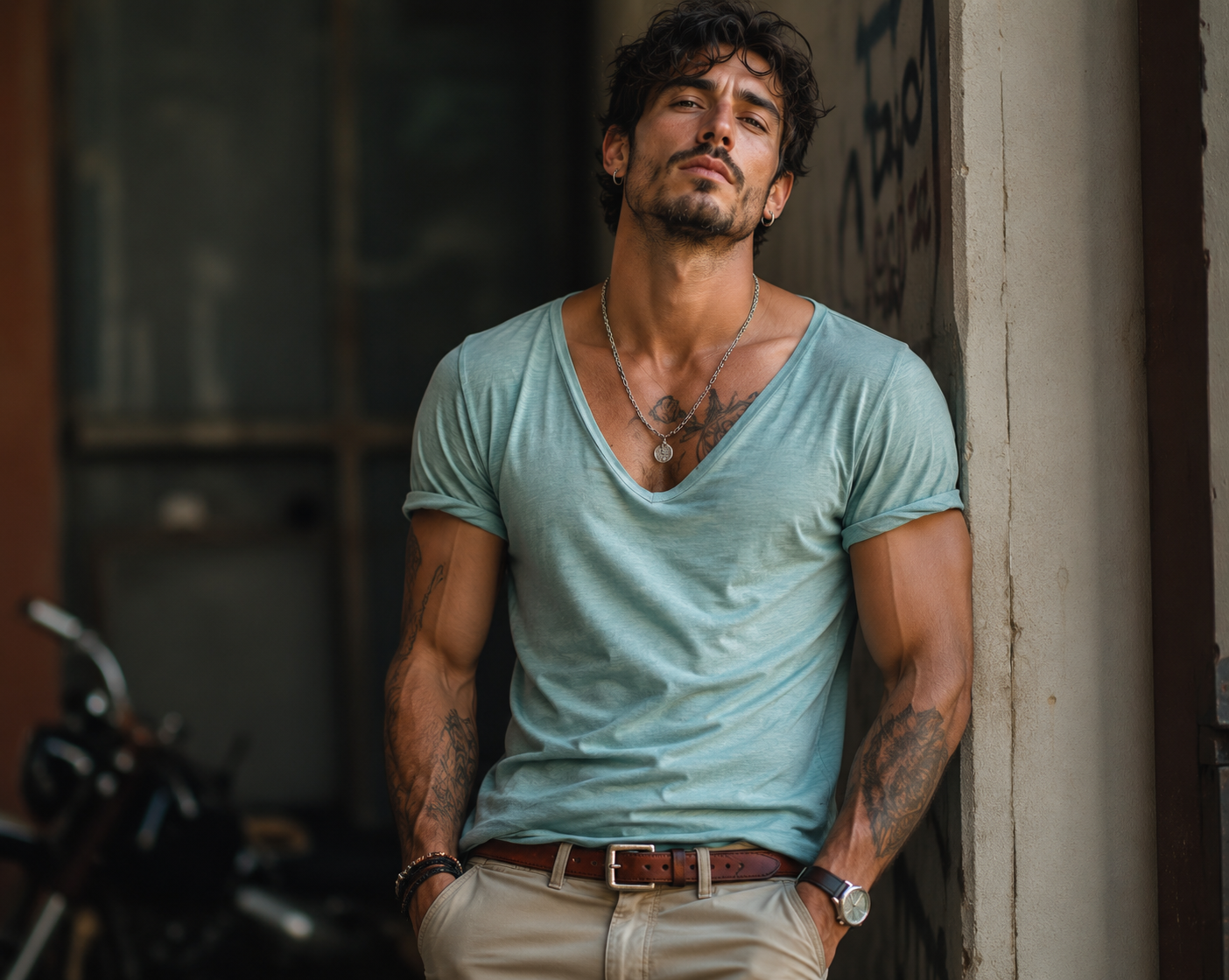 Men's Casual Solid Color Short Sleeve T-Shirt