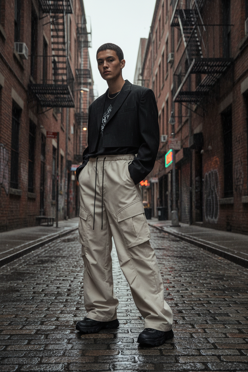 Beige Cargo Pants Lifestyle