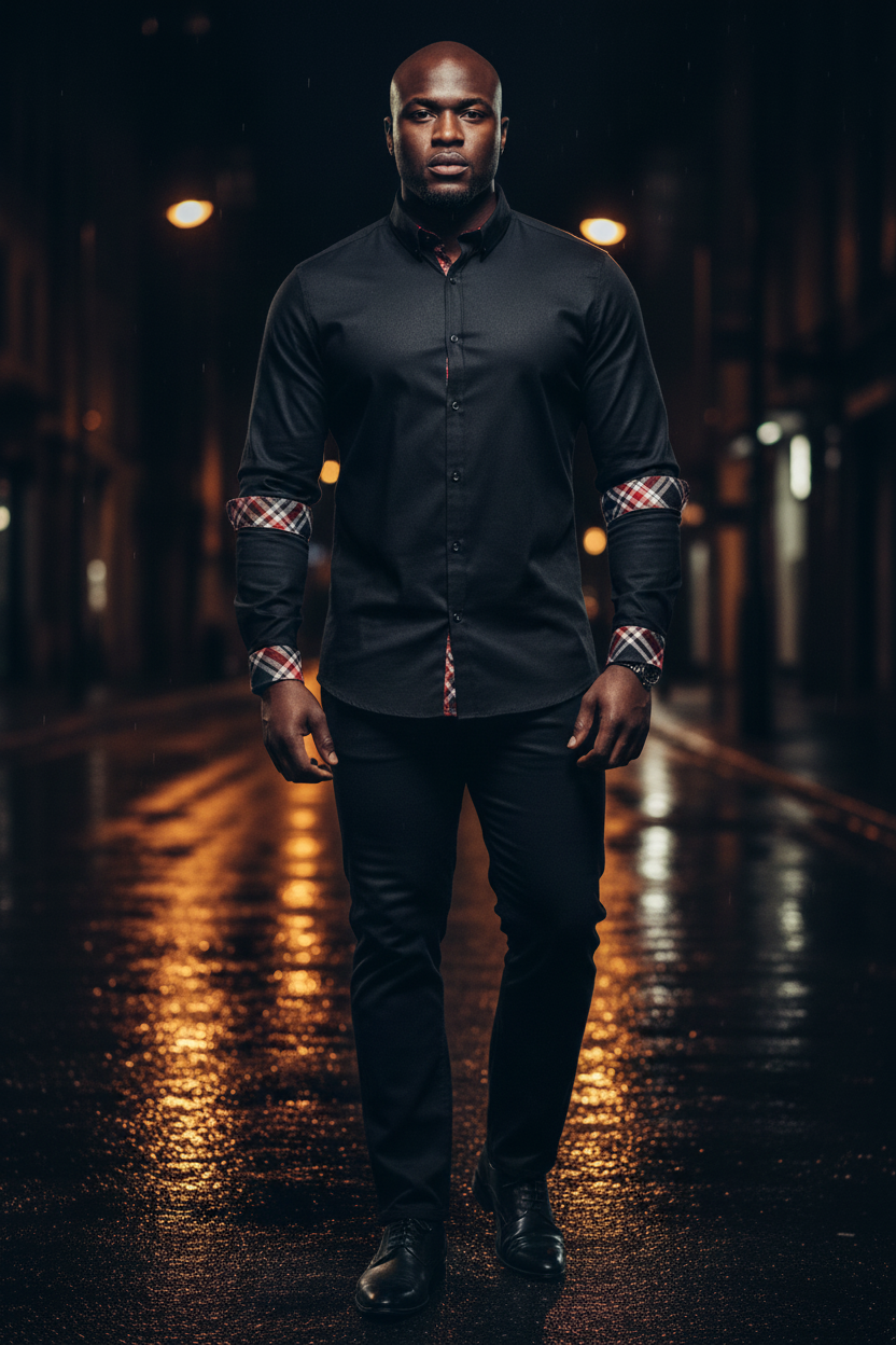 Black - Rainy City Street