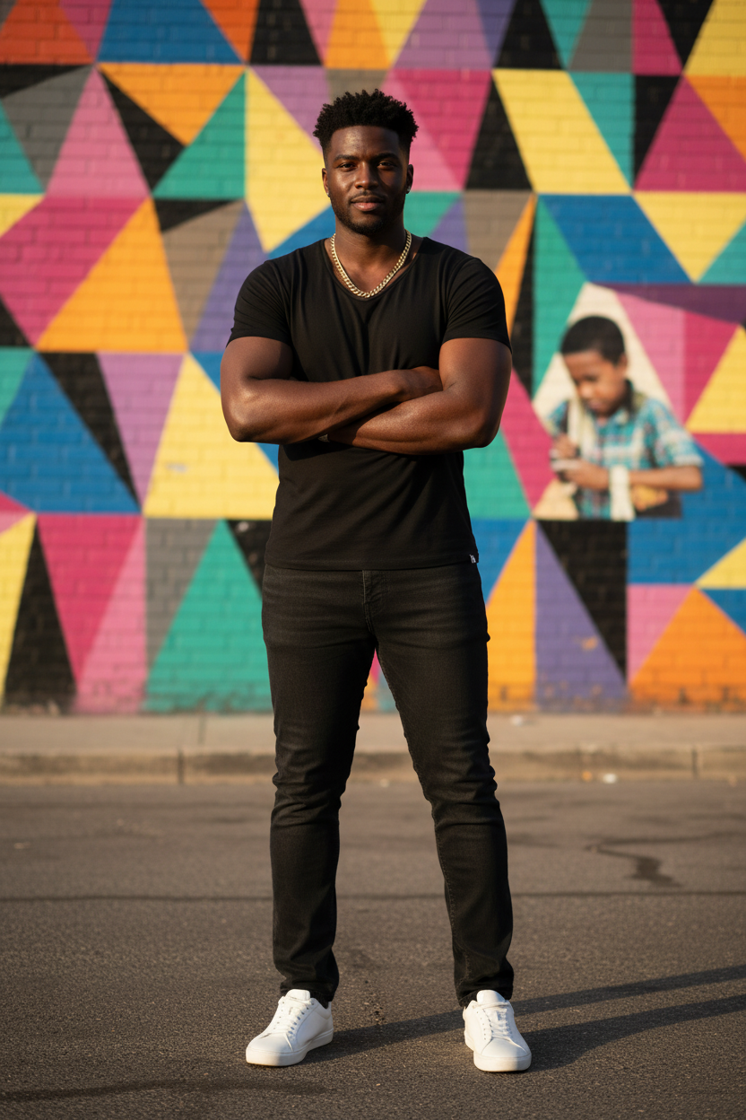 Black Tee - Urban Street Art