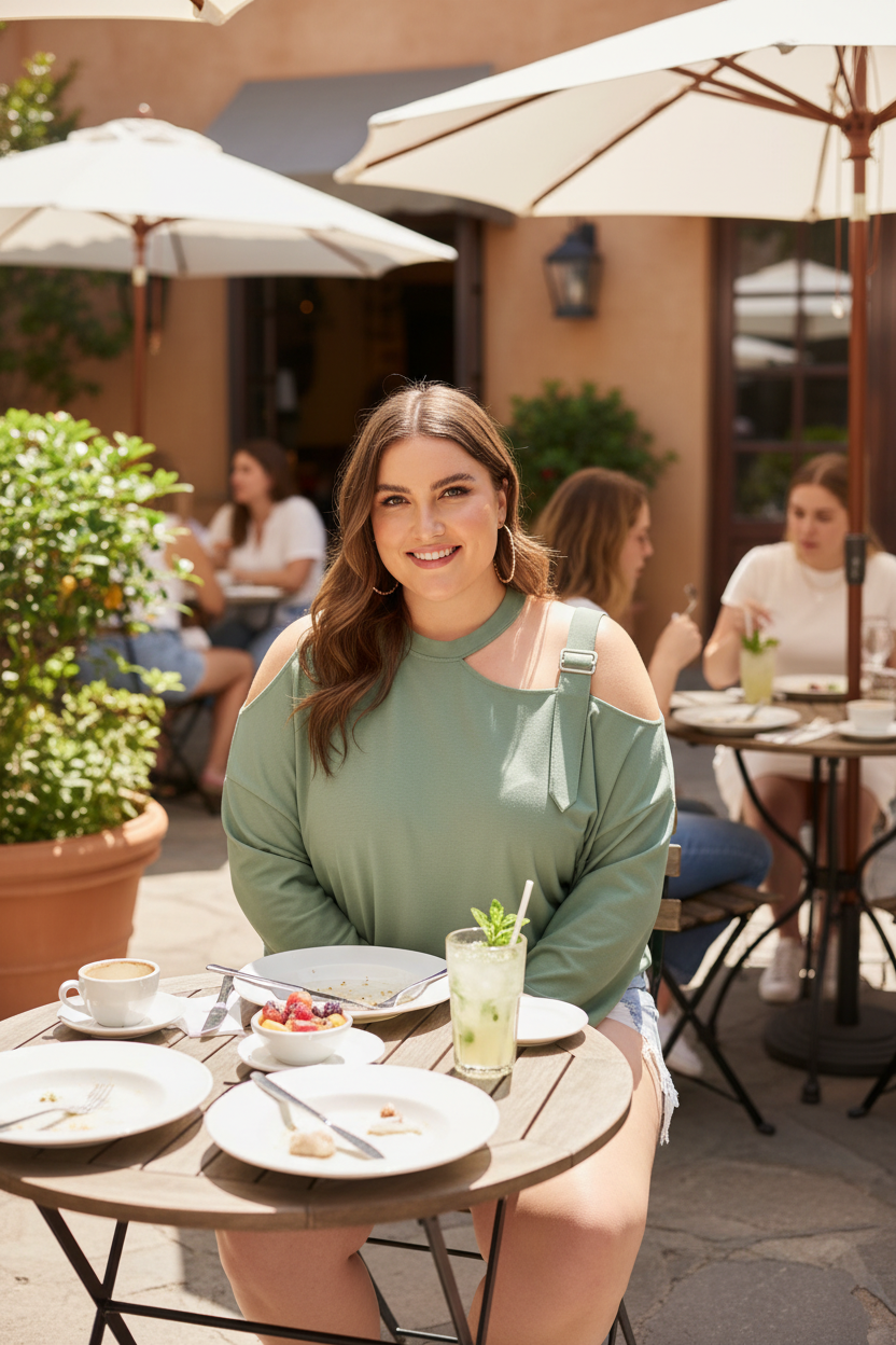 Brunch Lifestyle Cold Shoulder Top