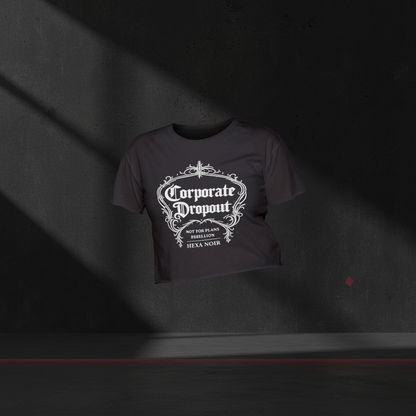 Corporate Dropout crop top mockup