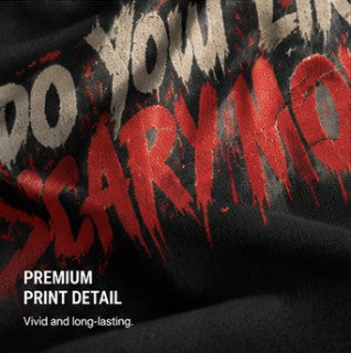 Do You Like Scary Movies Ghostface graphic tee by Hexa Noir