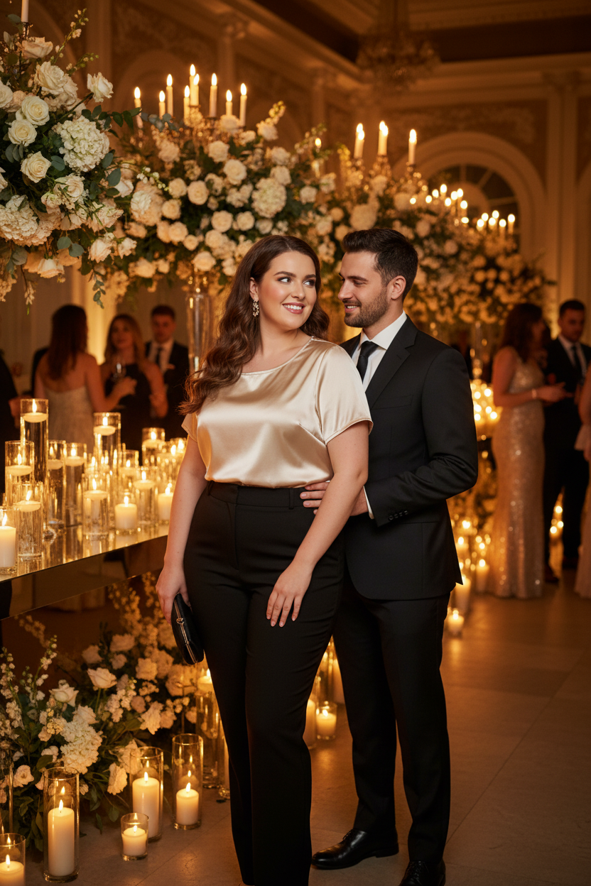 Indoor Reception Black Pants