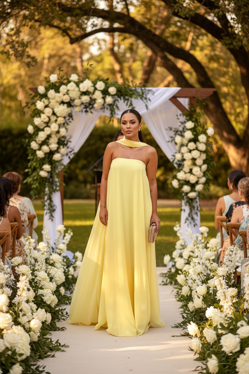 Plus Size Tube Maxi Dress Wedding Guest