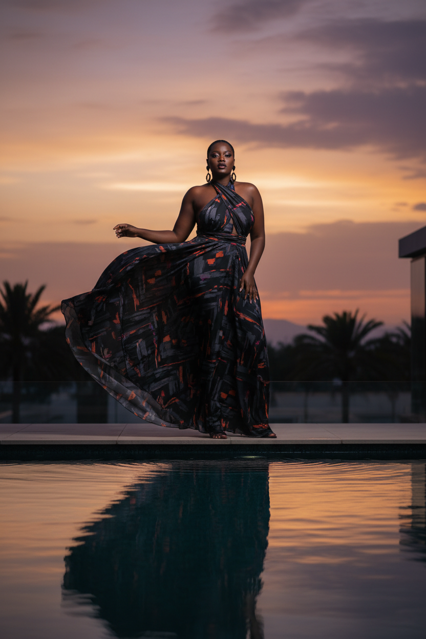 Poolside Dusk