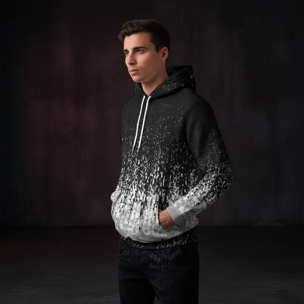 Raven Static Hoodie mockup